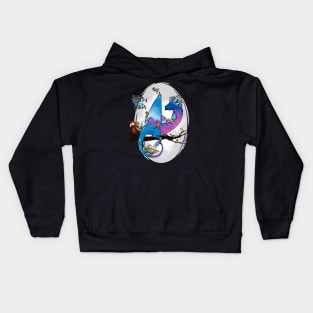 Hoard of birds Kids Hoodie